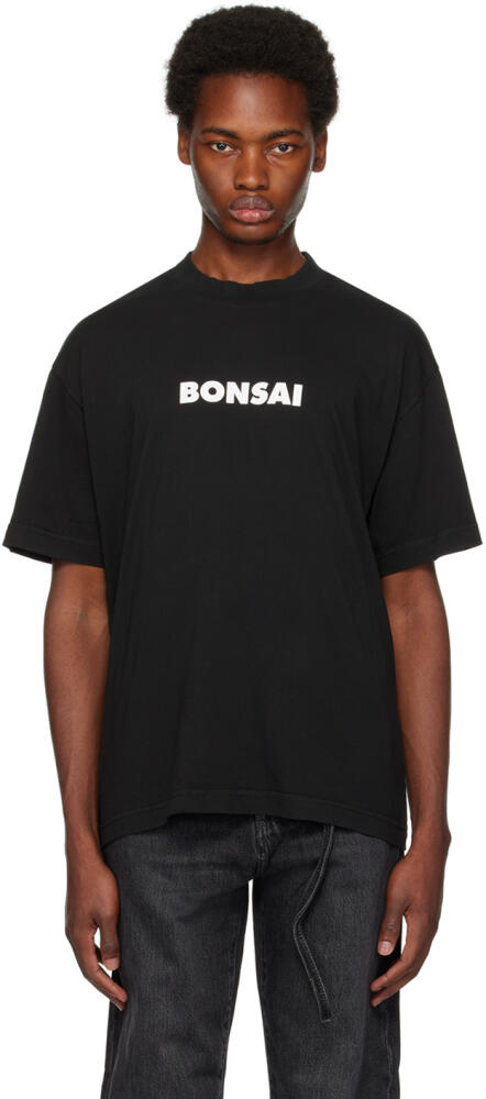 Bonsai Black Printed T-Shirt Cover