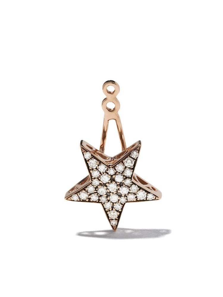 Selim Mouzannar 18kt rose gold diamond Star ear jacket - Pink Cover