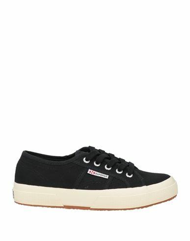 Superga Woman Sneakers Black Cotton Cover