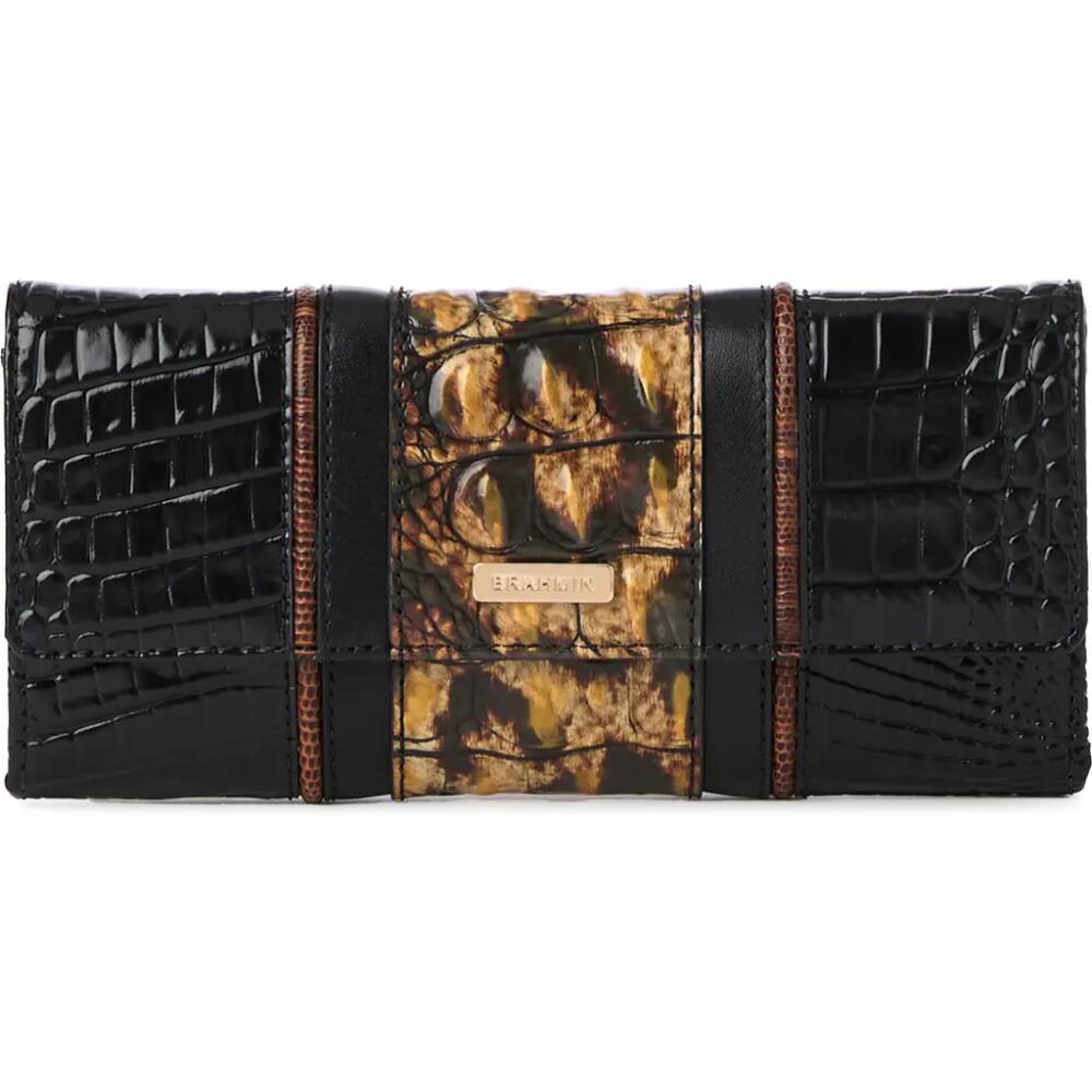 Brahmin Veronica Croc Embossed Leather Wallet in Untamed Cover