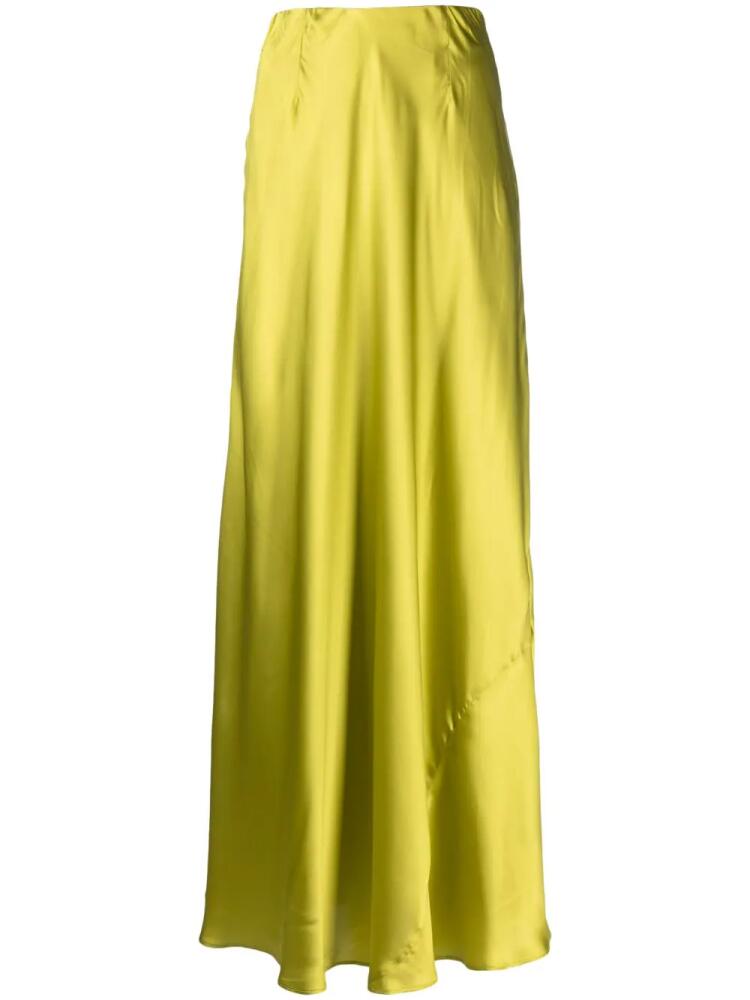 Gestuz silk maxi skirt - Green Cover