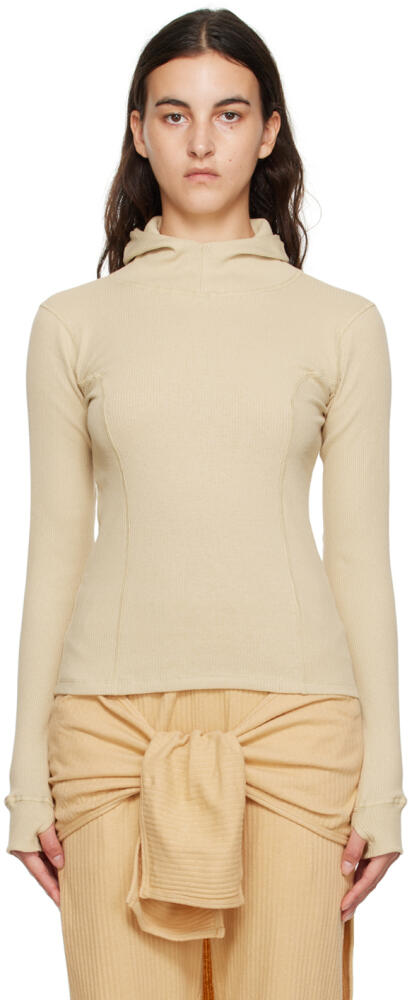 Baserange Beige Hanifa Hoodie Cover