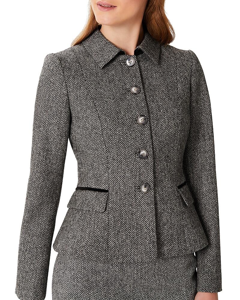 Hobbs London Daniella Herringbone Jacket Cover