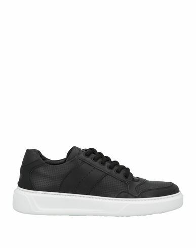 Giovanni Conti Man Sneakers Black Leather Cover