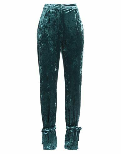 Patrizia Pepe Sera Woman Pants Deep jade Polyester, Elastane Cover