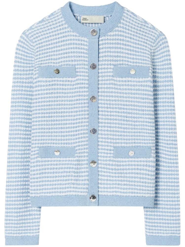 Tory Burch Kendra cotton blend cardigan - Blue Cover