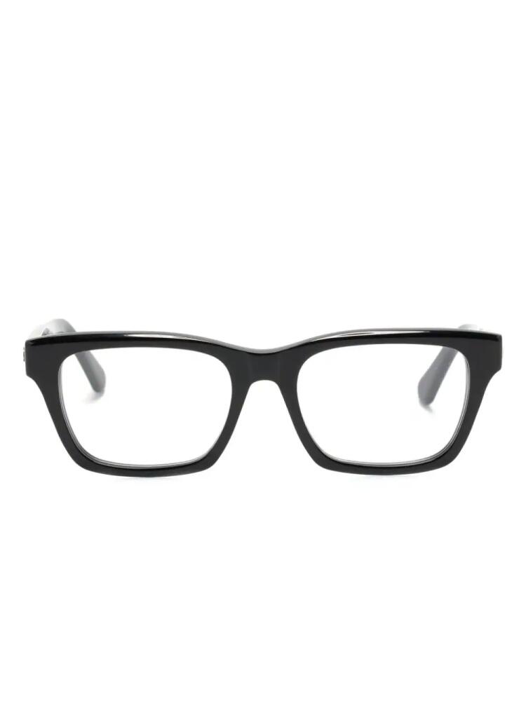 Chloé Eyewear logo-embossed square-frame glasses - Black Cover