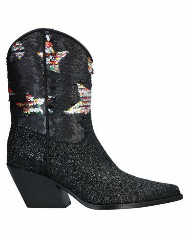 Elena Iachi Woman Ankle boots Black Textile fibers Cover