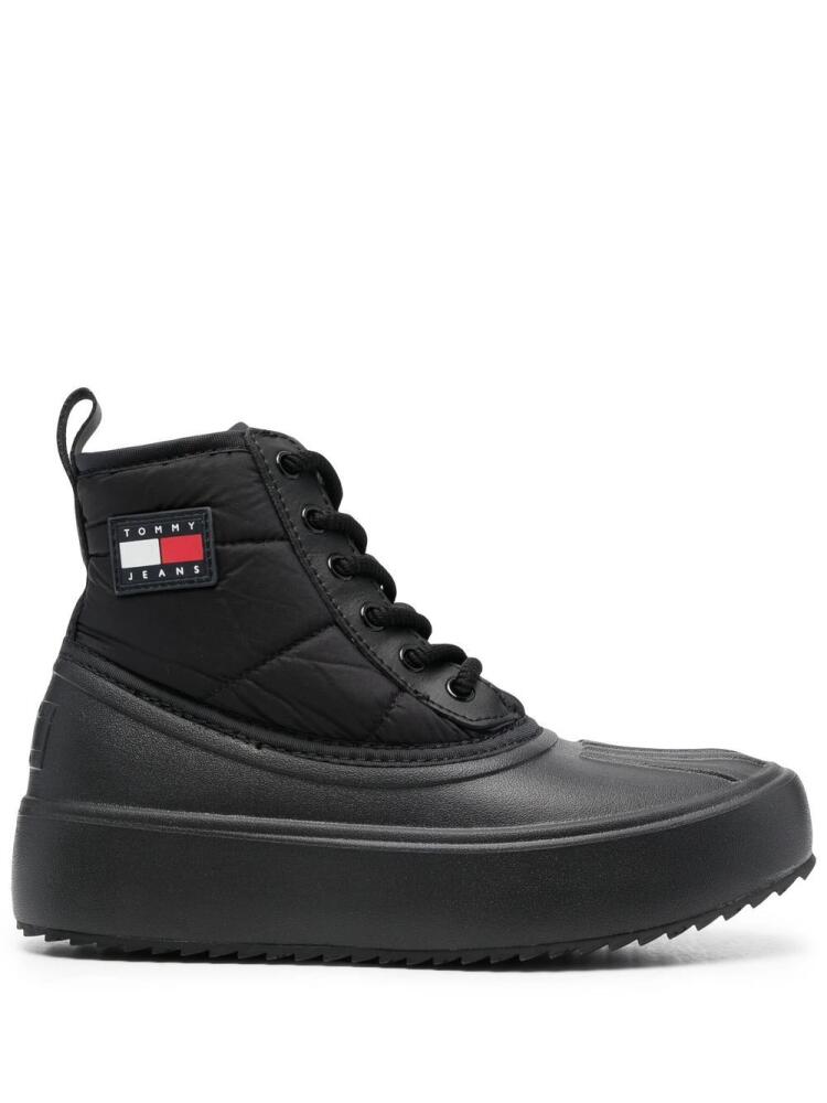 Tommy Jeans oversize rubber sole boots - Black Cover