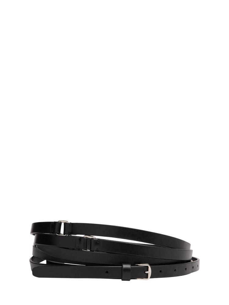 ANN DEMEULEMEESTER 1.5cm Kepa Triple Wrap Belt Cover