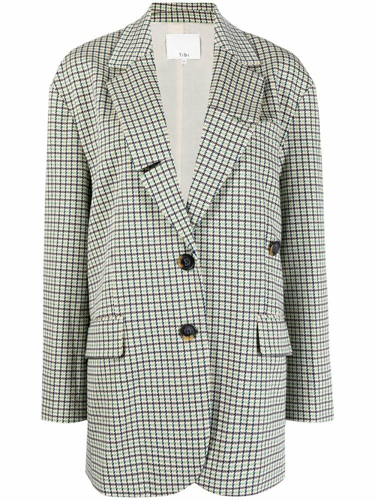 Tibi Liam checked blazer - Yellow Cover