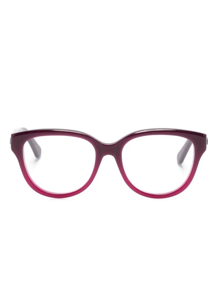 Chloé Eyewear gradient square-frame glasses - Pink Cover