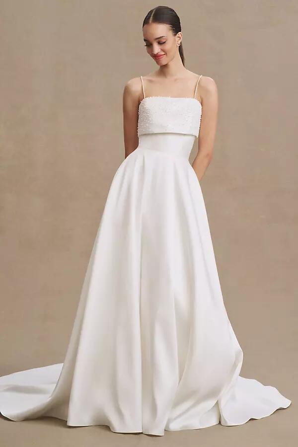 Wtoo by Watters Constance Square-Neck A-Line Wedding Gown Cover