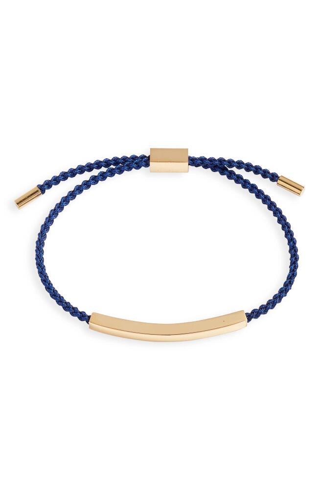 CLIFTON WILSON Braided Slider Bracelet in Navy Cover