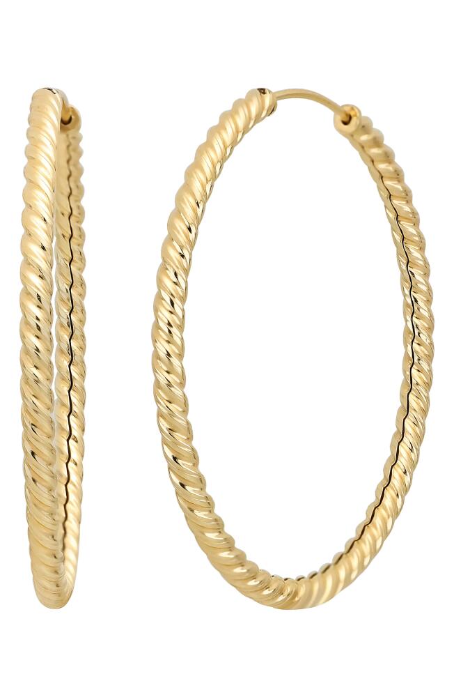 Bony Levy 14K Gold Hoop Earrings in 14K Yellow Gold Cover