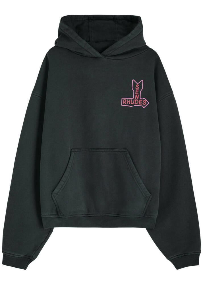 Rhude Send Rhudes Hooded Cotton Sweatshirt - Black Cover