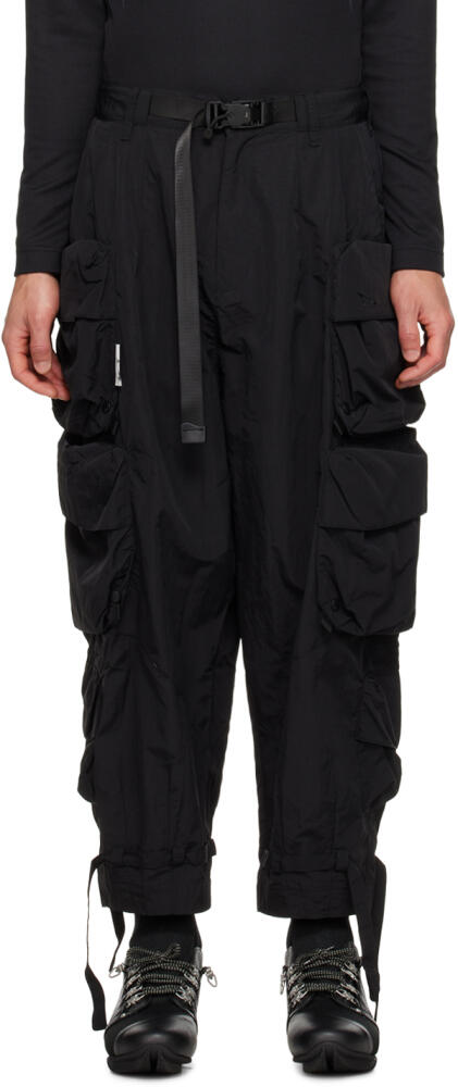 Archival Reinvent Black 3D Pocket Cargo Pants Cover