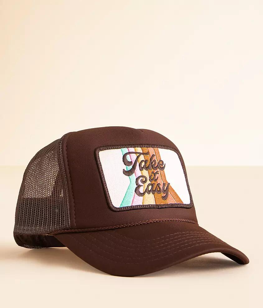 Friday Feelin ' Take It Easy Trucker Hat Cover