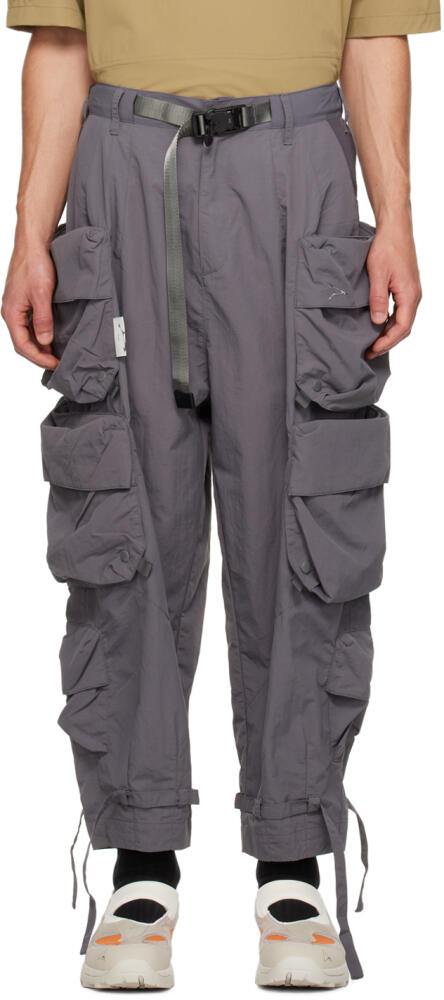 Archival Reinvent Gray 3D Pocket Cargo Pants Cover