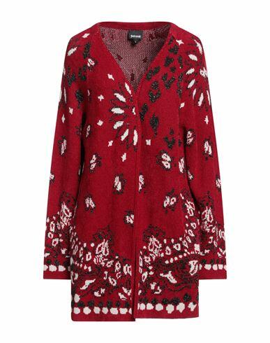 Just Cavalli Woman Cardigan Red Viscose, Acrylic, Wool, Cotton, Polyester Cover