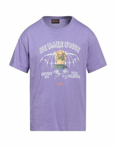 Self Made By Gianfranco Villegas Man T-shirt Light purple Cotton Cover