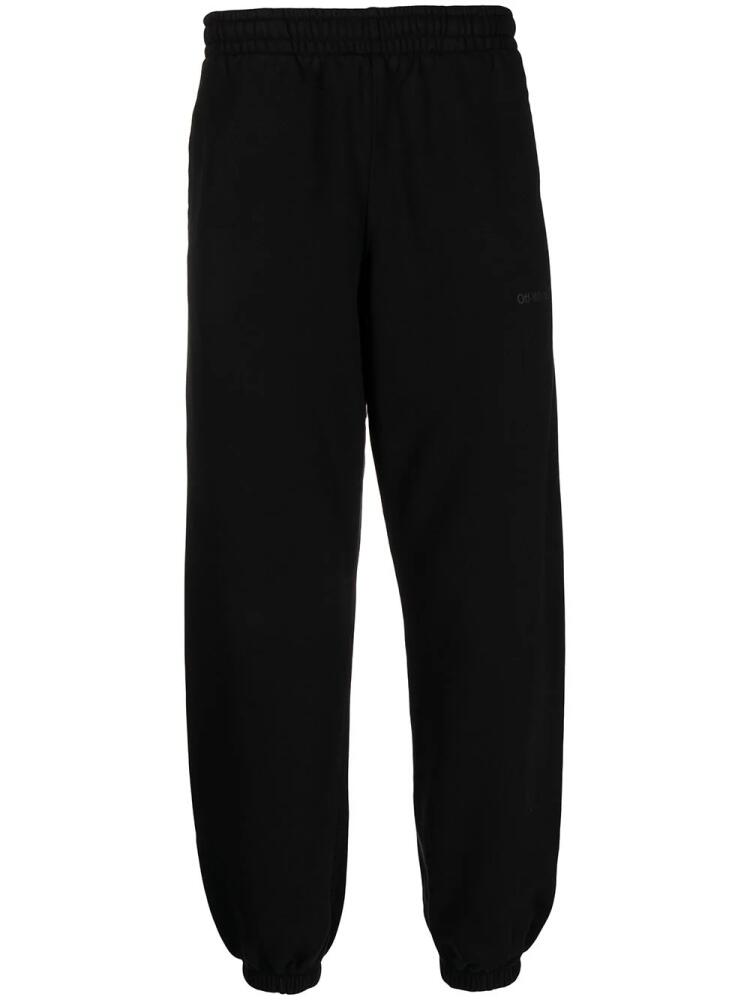 Off-White Diag-stripe cotton joggers - Black Cover