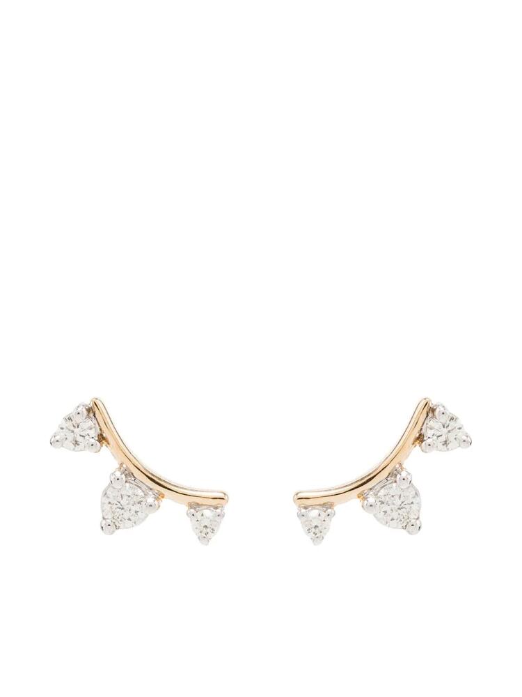 Adina Reyter Amigos 14-karat gold diamond earrings Cover