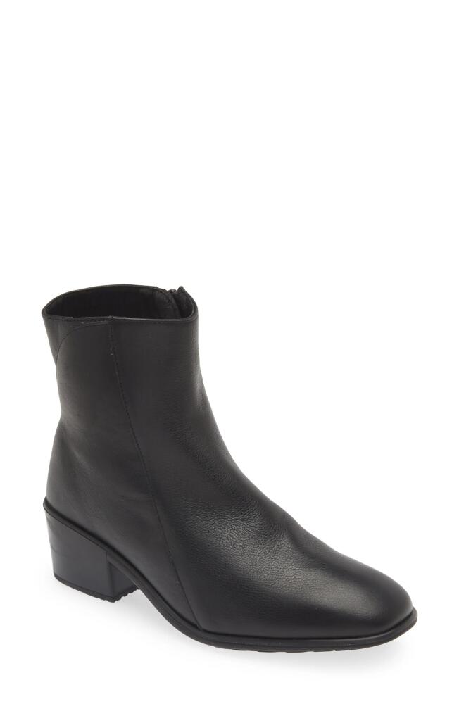 Naot Goodie Zip Boot in Water Resistant Black Leather Cover