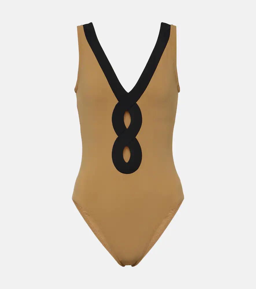 Karla Colletto Octavia cutout swimsuit Cover