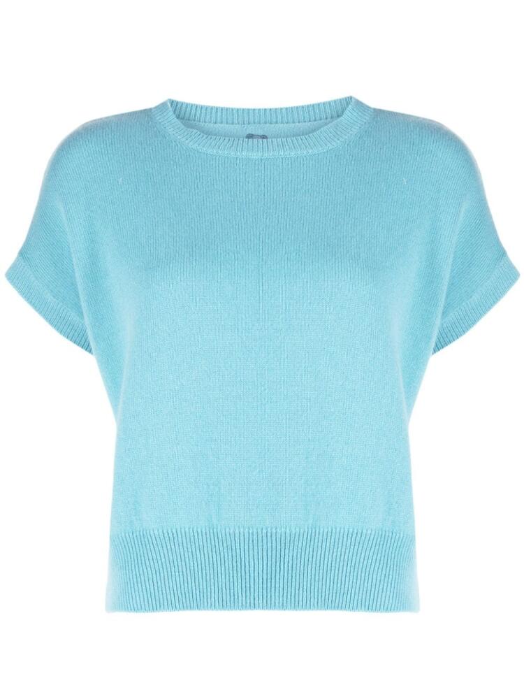 Teddy Cashmere Genova sleeveless cropped cashmere jumper - Blue Cover