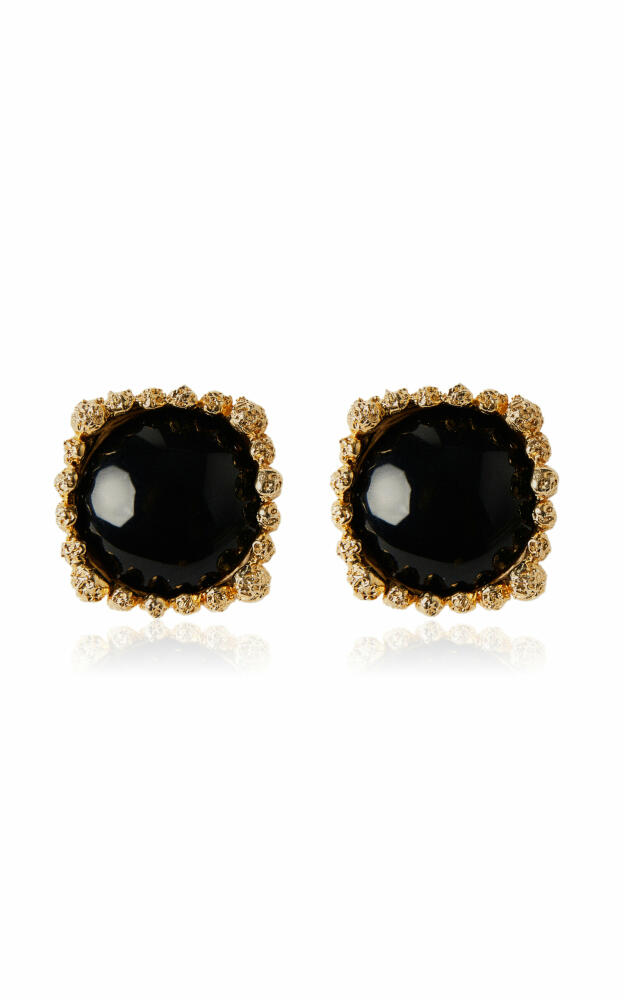 Paola Sighinolfi - Exclusive Freda 18k Gold-Plated Earrings - Black - Gifts For Her Cover