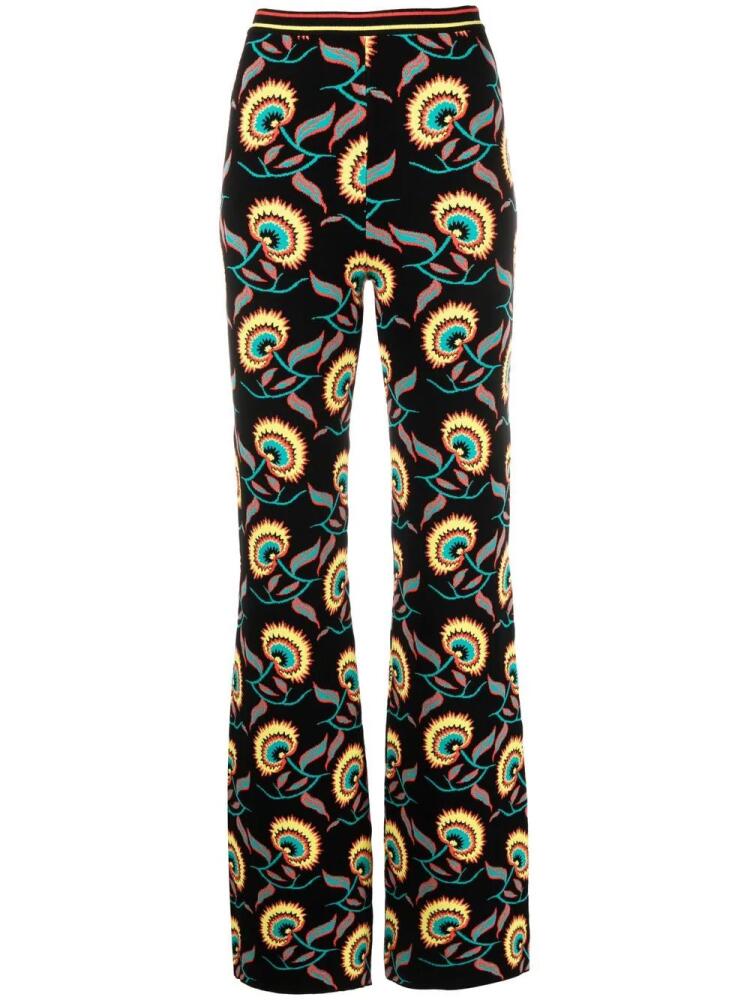 Rabanne floral-print trousers - Black Cover