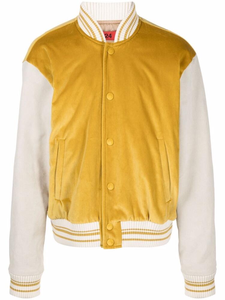 424 two-tone bomber jacket - Yellow Cover