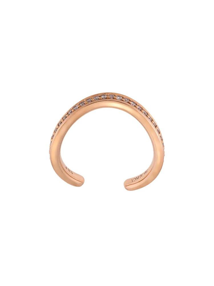 ALINKA TANIA diamond thumb ring - Metallic Cover