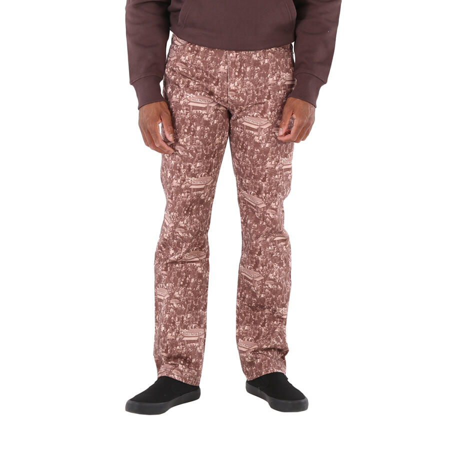 Daily Paper Mens Brown Souk Numir Straight-Leg Pants Cover