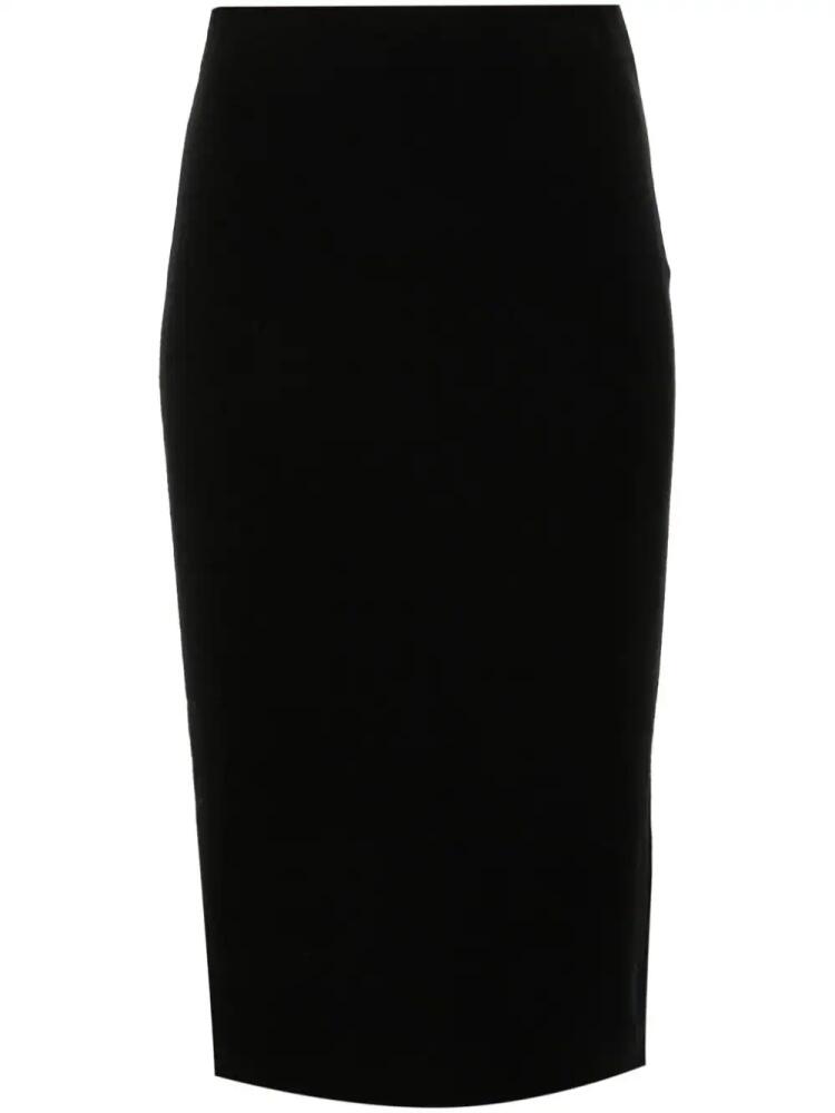 Semicouture virgin wool midi skirt - Black Cover