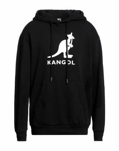 Kangol Man Sweatshirt Black Cotton Cover