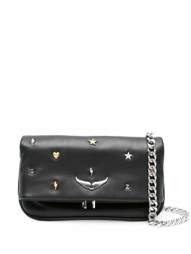 Zadig&Voltaire small Rock Lucky Charms clutch bag - Black Cover