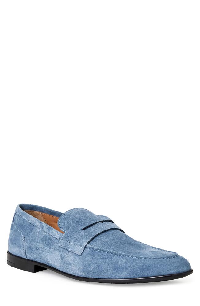 Bruno Magli Lastra Penny Loafer in Light Blue Suede Cover