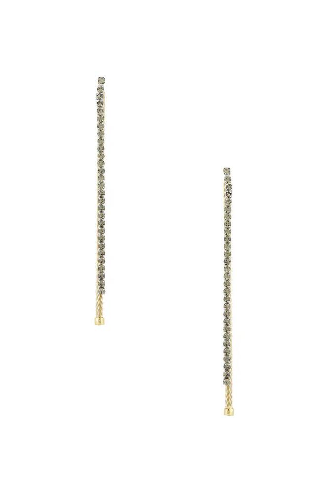 Demarson Blake Drop Earrings in Metallic Gold Cover