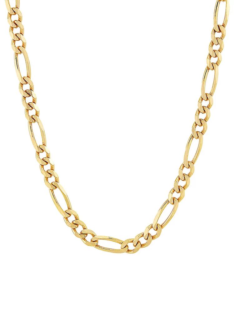 Saks Fifth Avenue Made in Italy Men's Basic 18K Goldplated Sterling Silver Figaro Chain Necklace/18" Cover