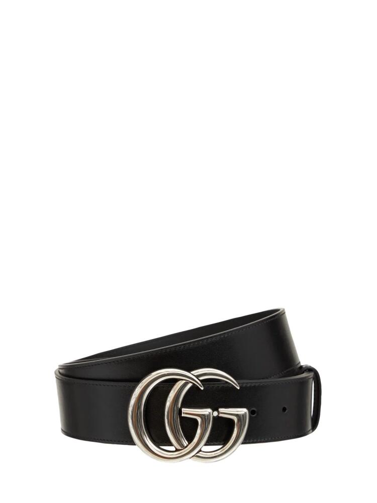 GUCCI 4cm Gg Marmont Leather Belt Cover