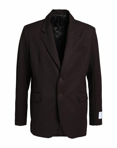 Études Man Blazer Dark brown Virgin Wool Cover