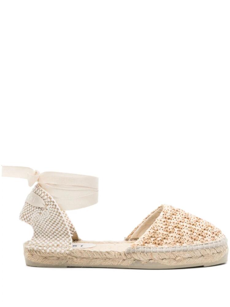 Manebi woven raffia espadrilles - Neutrals Cover