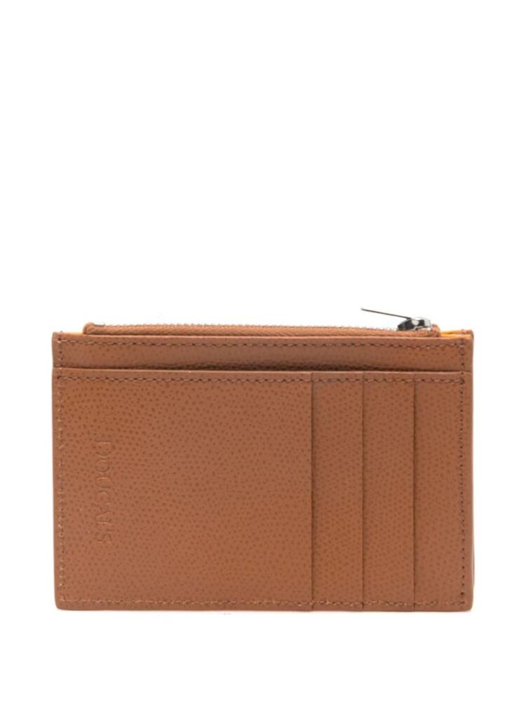 Doucal's leather card holder - Brown Cover