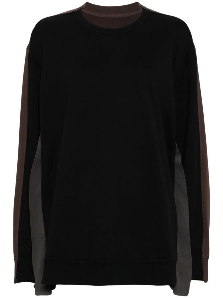 JNBY contrasting panel sweatshirt - Black Cover