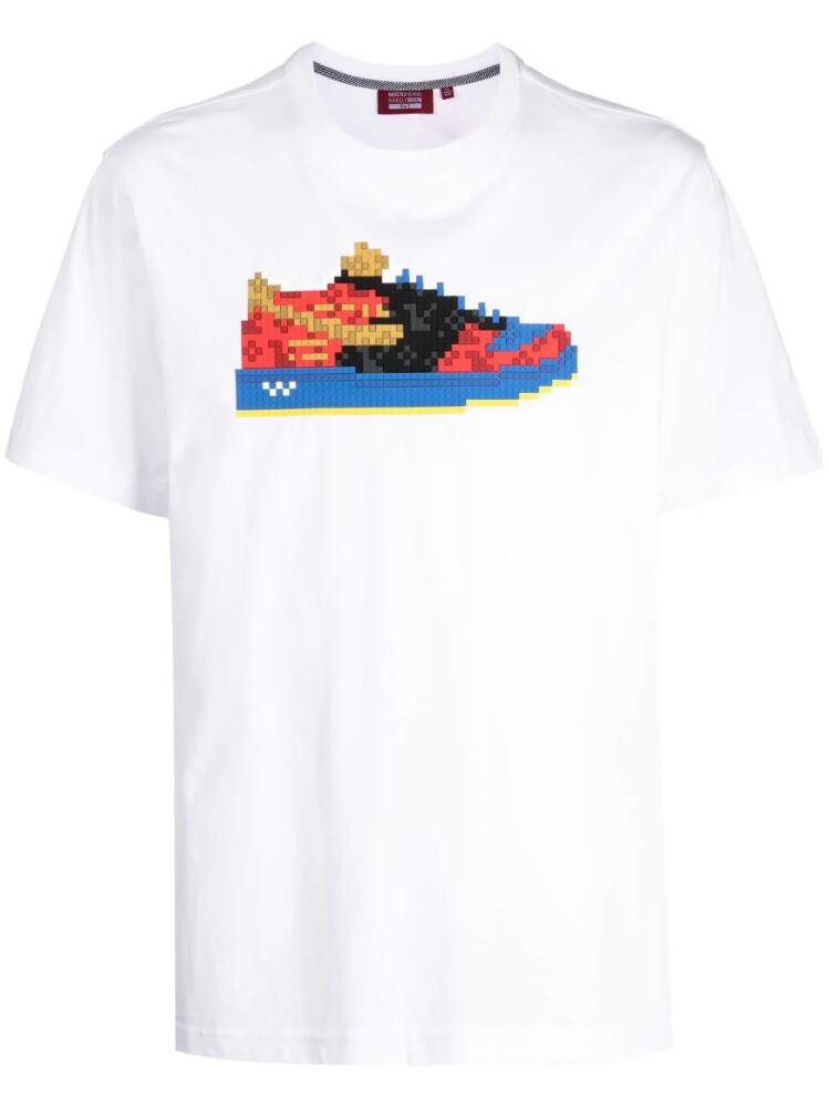 Mostly Heard Rarely Seen 8-Bit sneaker-print cotton T-shirt - White Cover