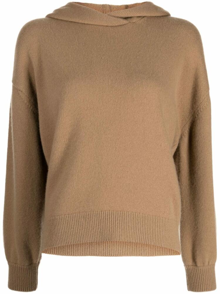 Pringle of Scotland wool-blend hooded jumper - Neutrals Cover