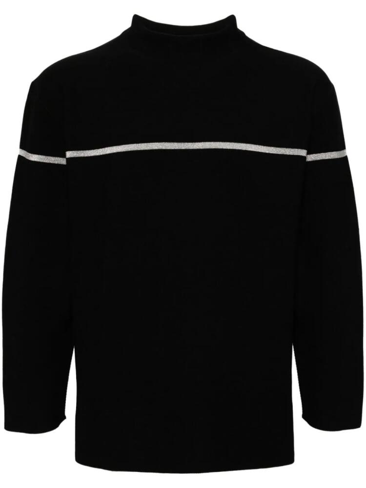 CFCL metallic-stripe jumper - Black Cover