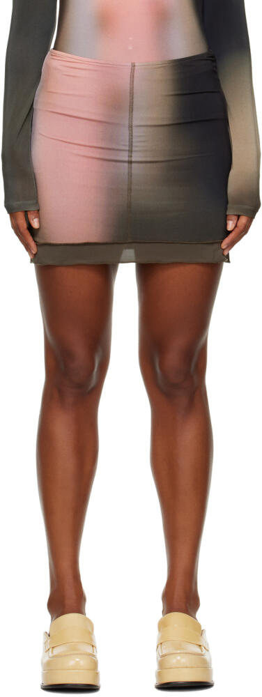 Paloma Wool Taupe Cow Morchis Miniskirt Cover